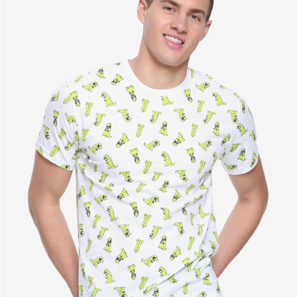 Rugrats Reptar Allover Print T-Shirt Size XL